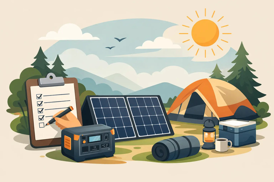 A Solar Checklist for Camping That Works