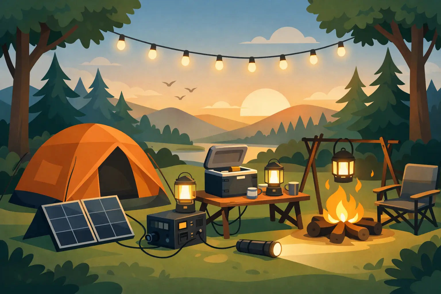 Camping Power and Lighting for Real Camp Setups