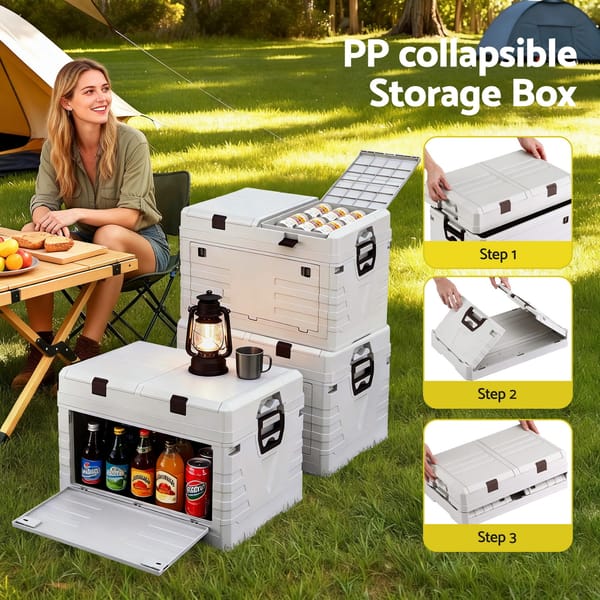 Gardeon 60L foldable outdoor storage box