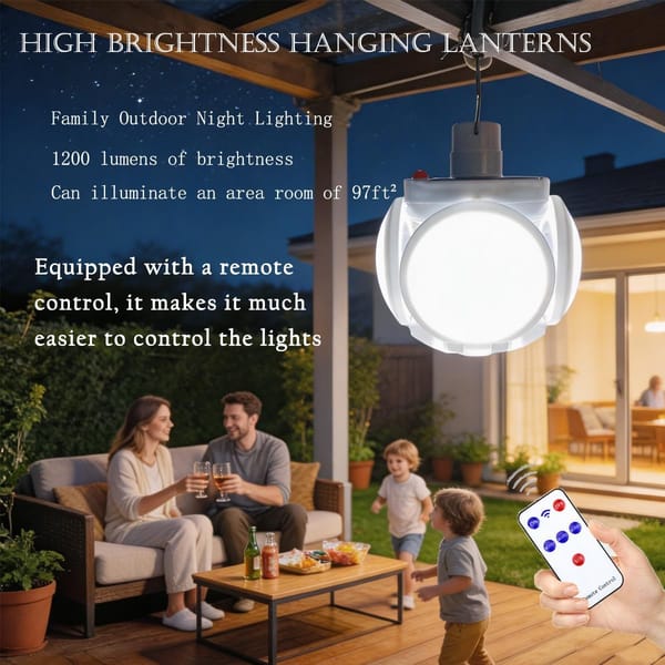 Solar-Assist Camping Bulb Light product image 3