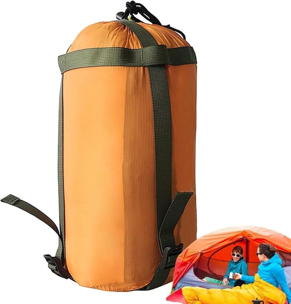 Orange Camping Compression Storage Bag