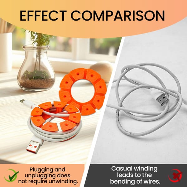 Cable holder set use example