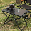 Portable black camping table