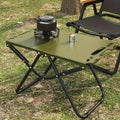 Portable green camping table