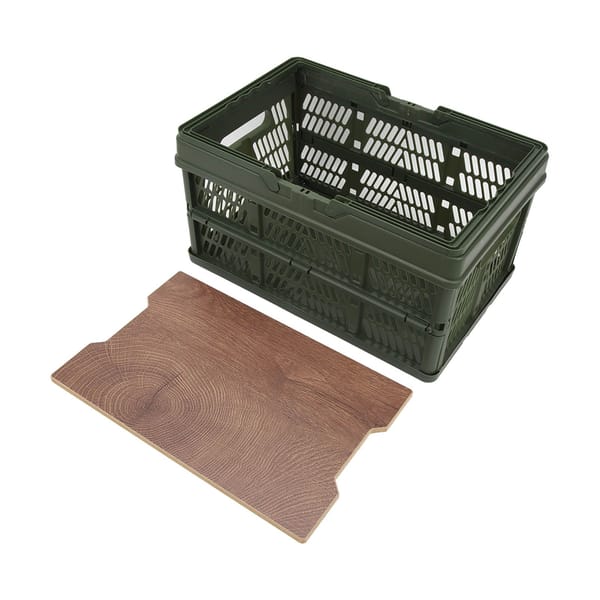 Green Foldable Camping Picnic Basket