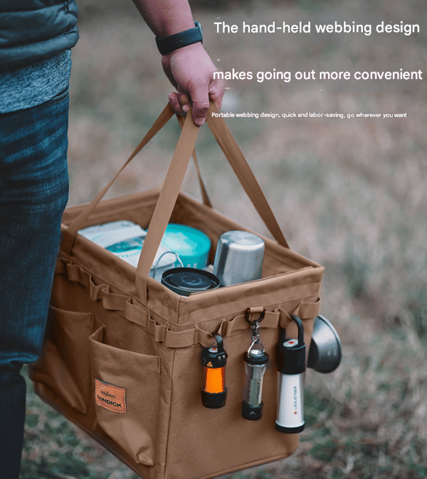 Brown Foldable Camping Gear Storage Box