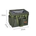 Green foldable storage box for outdoor gear