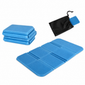 Blue Foldable Outdoor Seat Cushion