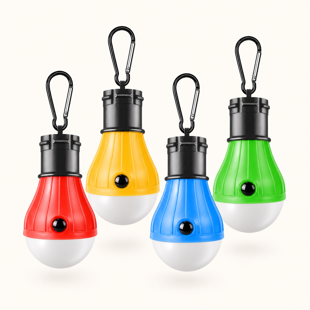 Four pack adjustable LED camping lamps