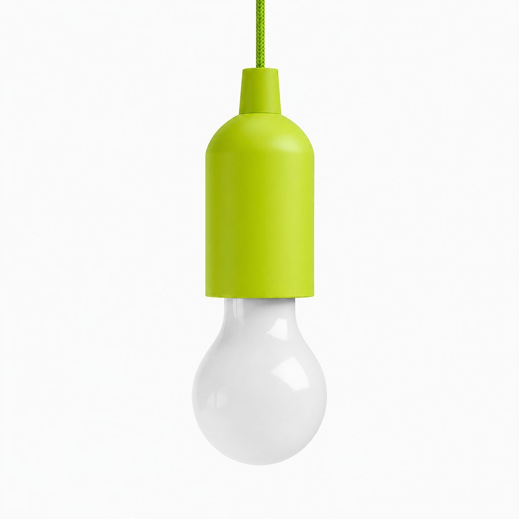 Green LED pull camping light