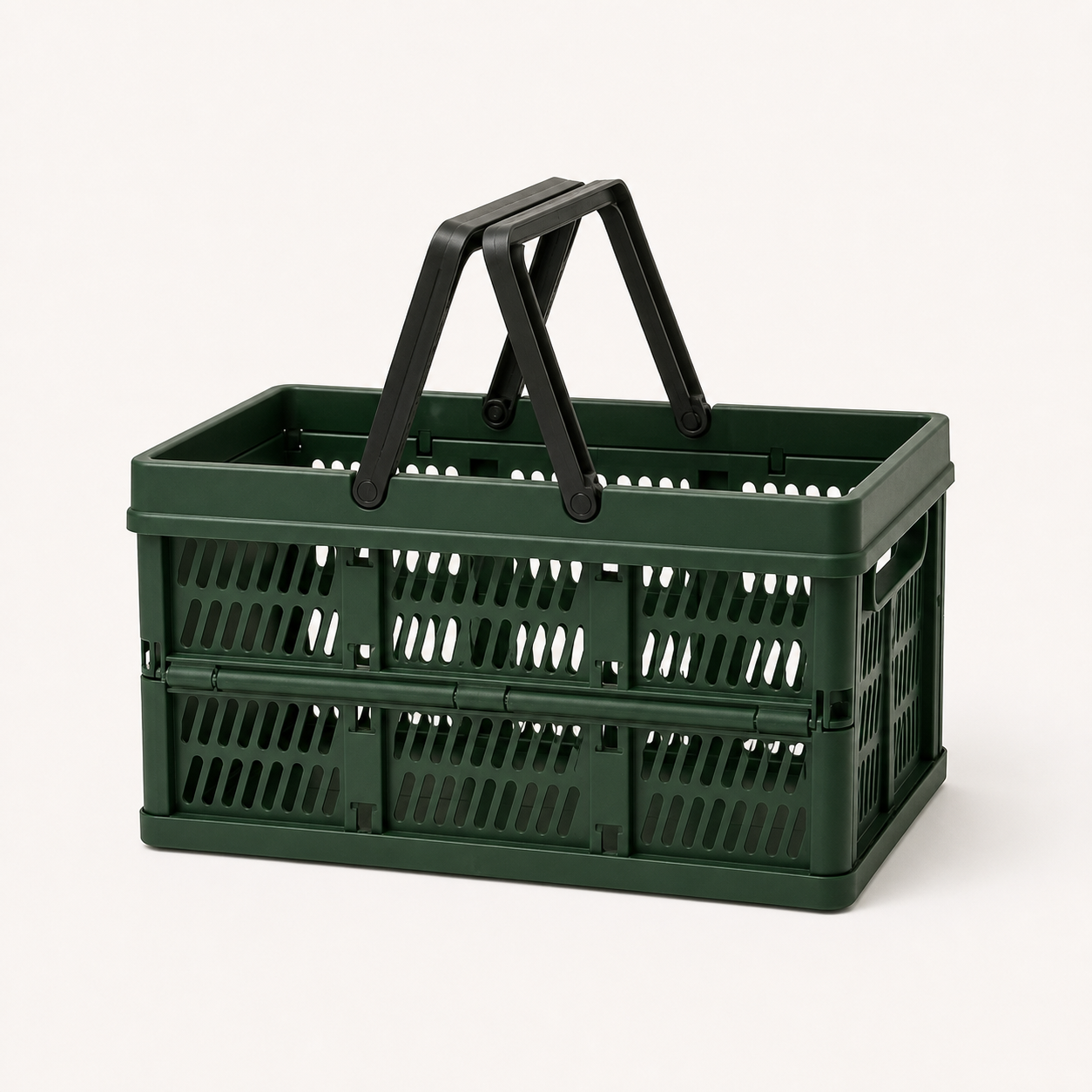 Green Small Foldable Picnic Storage Basket