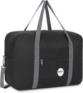 Compact Travel Duffel Bag - Black
