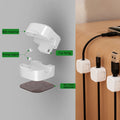 Magnetic Cable Clip Set - Black 6 Pack