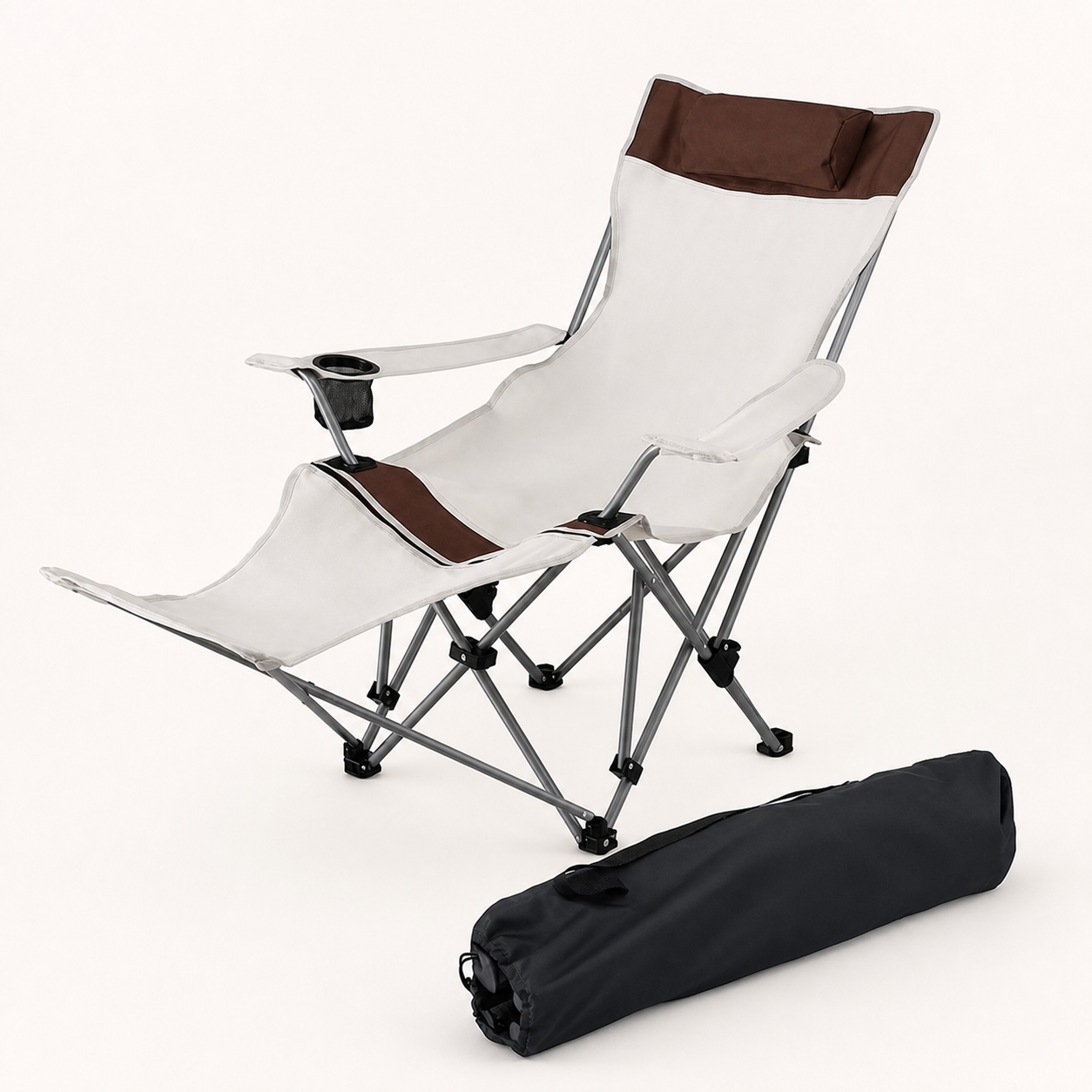 Weisshorn reclining folding camping chair